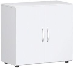 Flgeltrenschrank mit Standfen, inkl. Trdmpfer, nicht abschliebar, 800x420x752, Wei/Wei