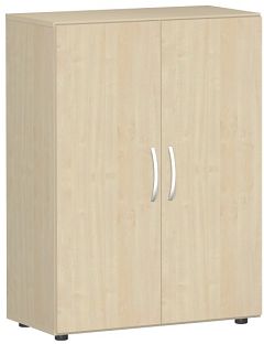 Flgeltrenschrank mit Standfen, inkl. Trdmpfer, nicht abschliebar, 800x420x1104, Ahorn/Ahorn