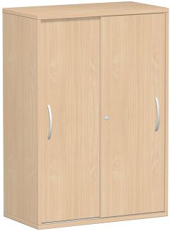 Schiebetrenschrank Oberboden 25 mm, mit Standfen, abschliebar, 800x425x1182, Buche/Buche