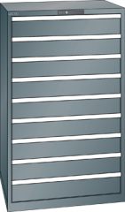 Schubladenschrank 9 Schubladen 870x725x1450 NCS S 6502-B Lista 45x36E 78.713.050