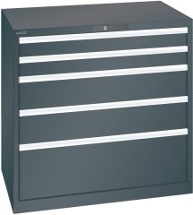 Schubladenschrank 5 Schubl. 1023x725x1000 NCS S 9000-N Lista 54x36E 79.390.060