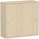 Schiebetrenschrank Oberboden 25 mm, mit Standfen, abschliebar, 1200x425x1182, Ahorn/Ahorn