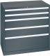 Schubladenschrank 5 Schubl. 1023x725x1000 NCS S 9000-N Lista 54x36E 79.390.060