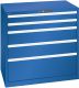 Schubladenschrank 5 Schubl. 1023x725x1000 RAL 5005 Lista 54x36E 79.390.100